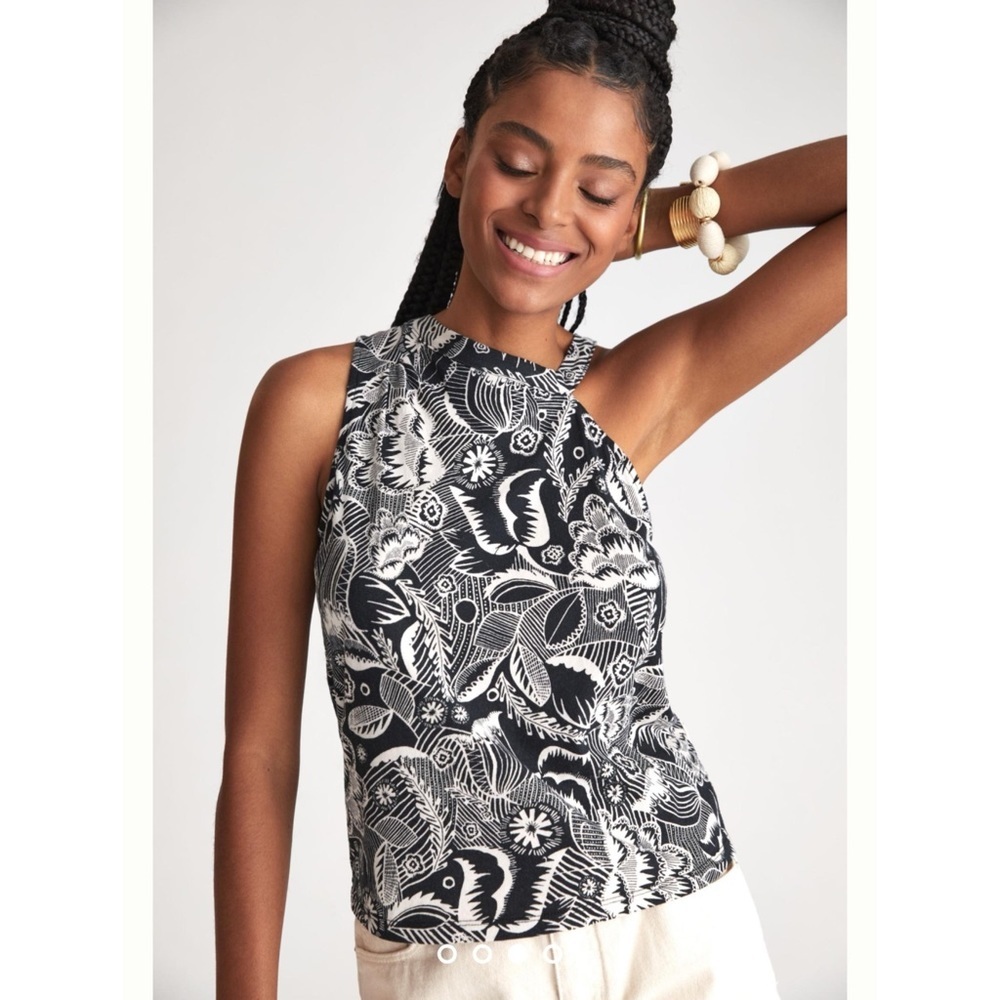 By Anthropologie Asymmetrical Cutout Tank Top NWT